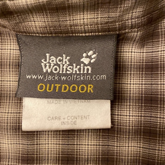 Jack Wolfskin Men’s Shirt Plaid SMALL Outdoor - Picture 3 of 10